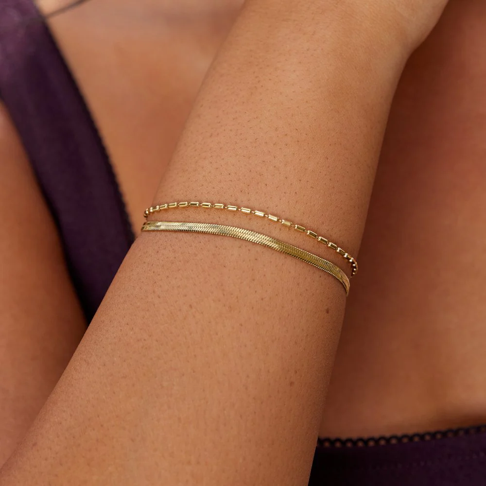 Schlangen- & Perlen-Armband „Selene“ - Image 3