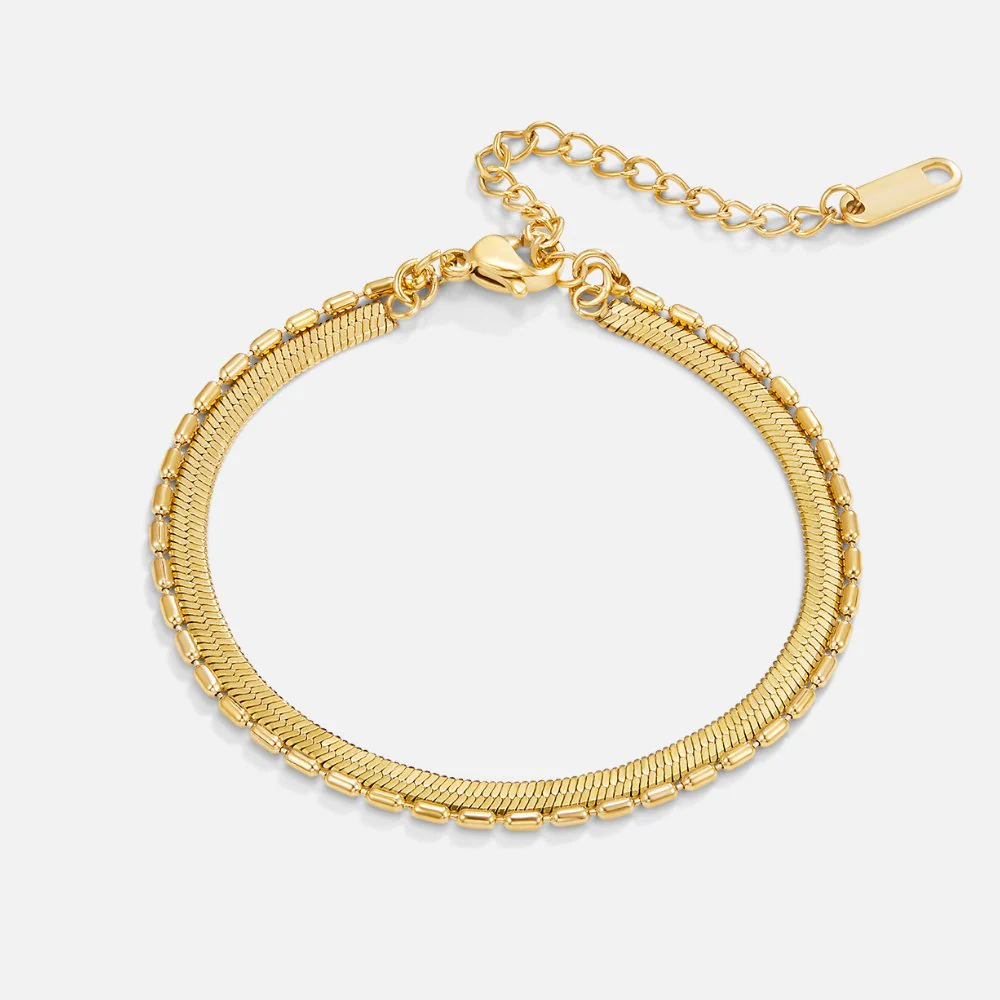 Schlangen- & Perlen-Armband „Selene“ - Image 4