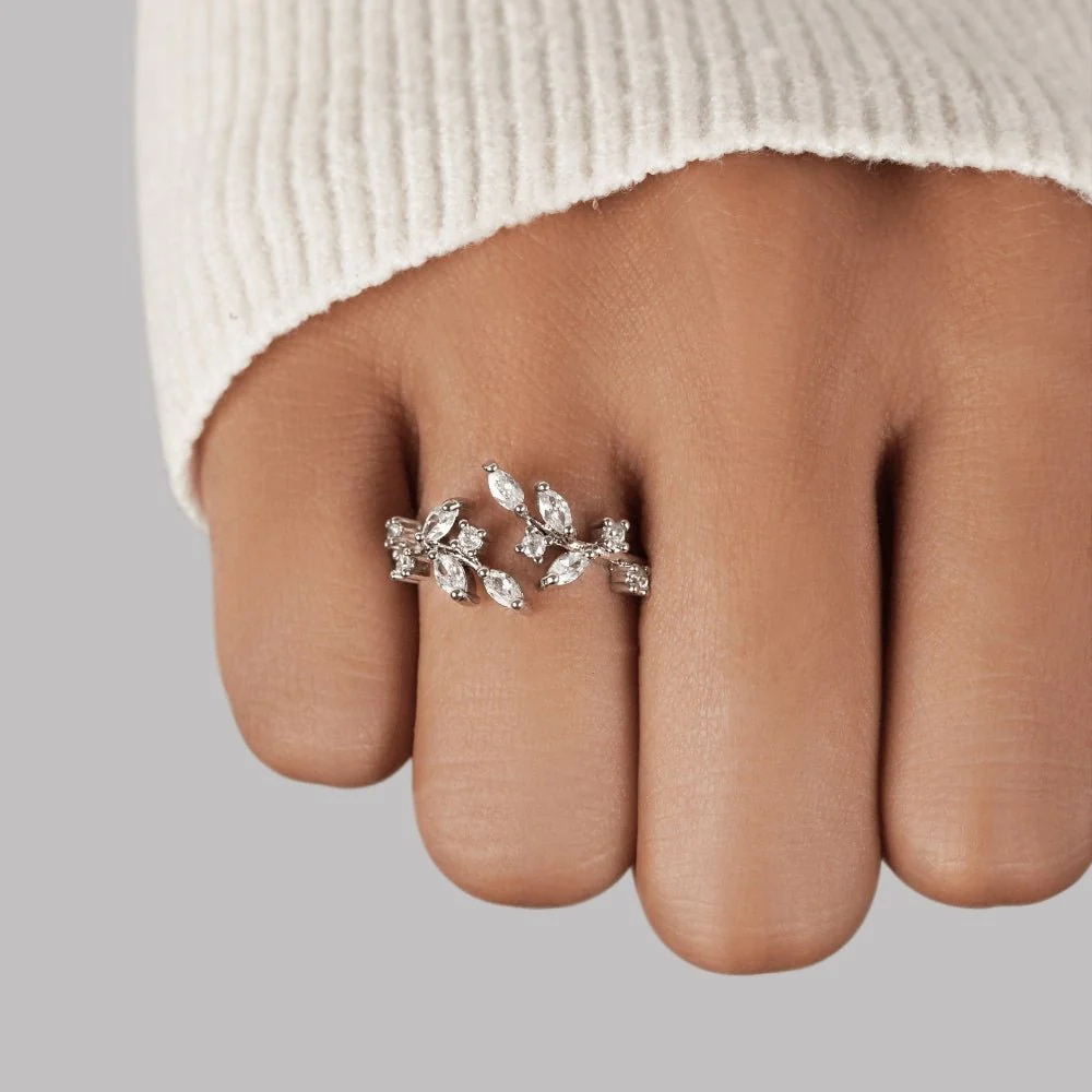 18 Karat Kristallrankenring - Image 2