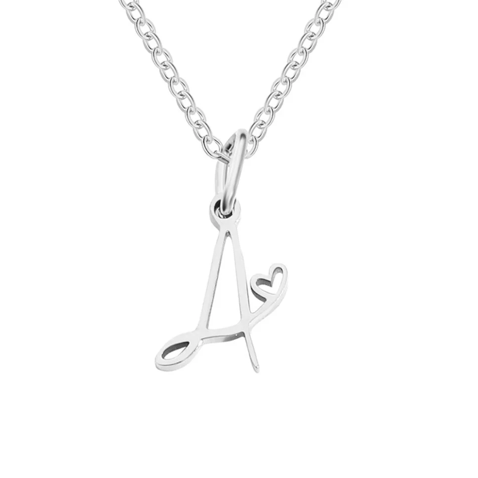 Kette mit Herzanhänger und Buchstaben - Image 6