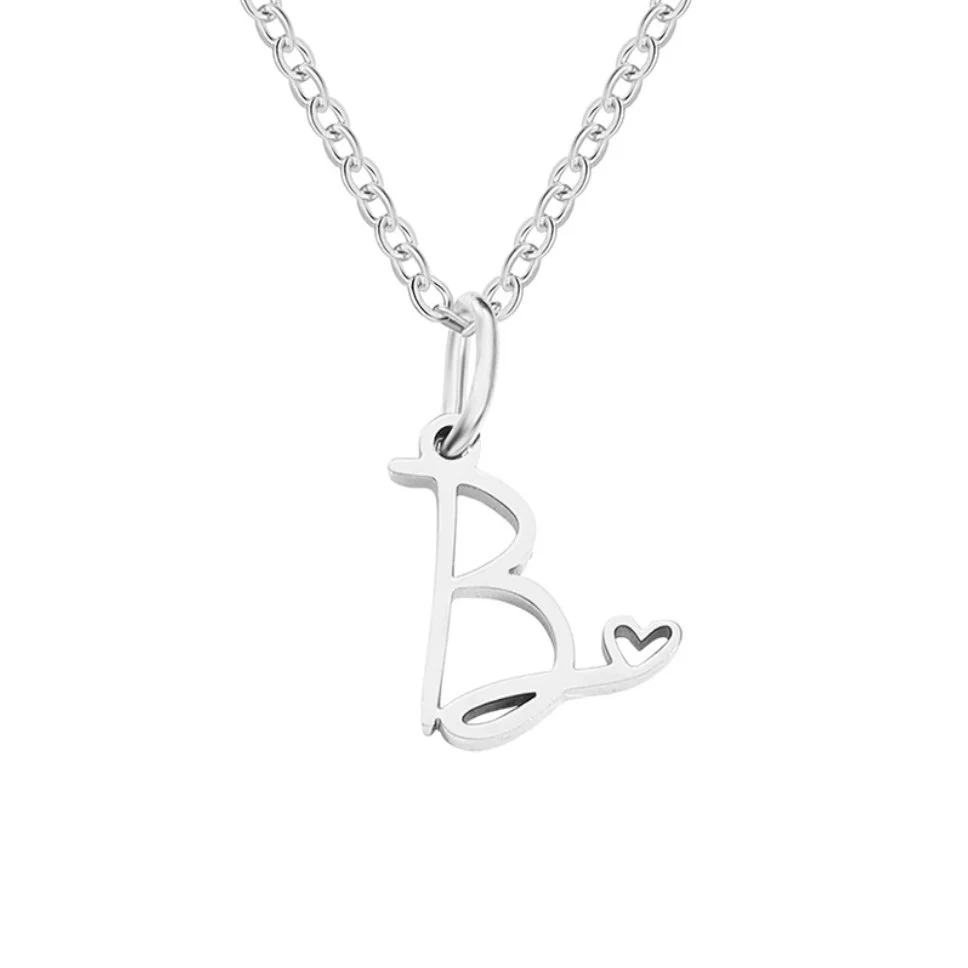 Kette mit Herzanhänger und Buchstaben - Image 7