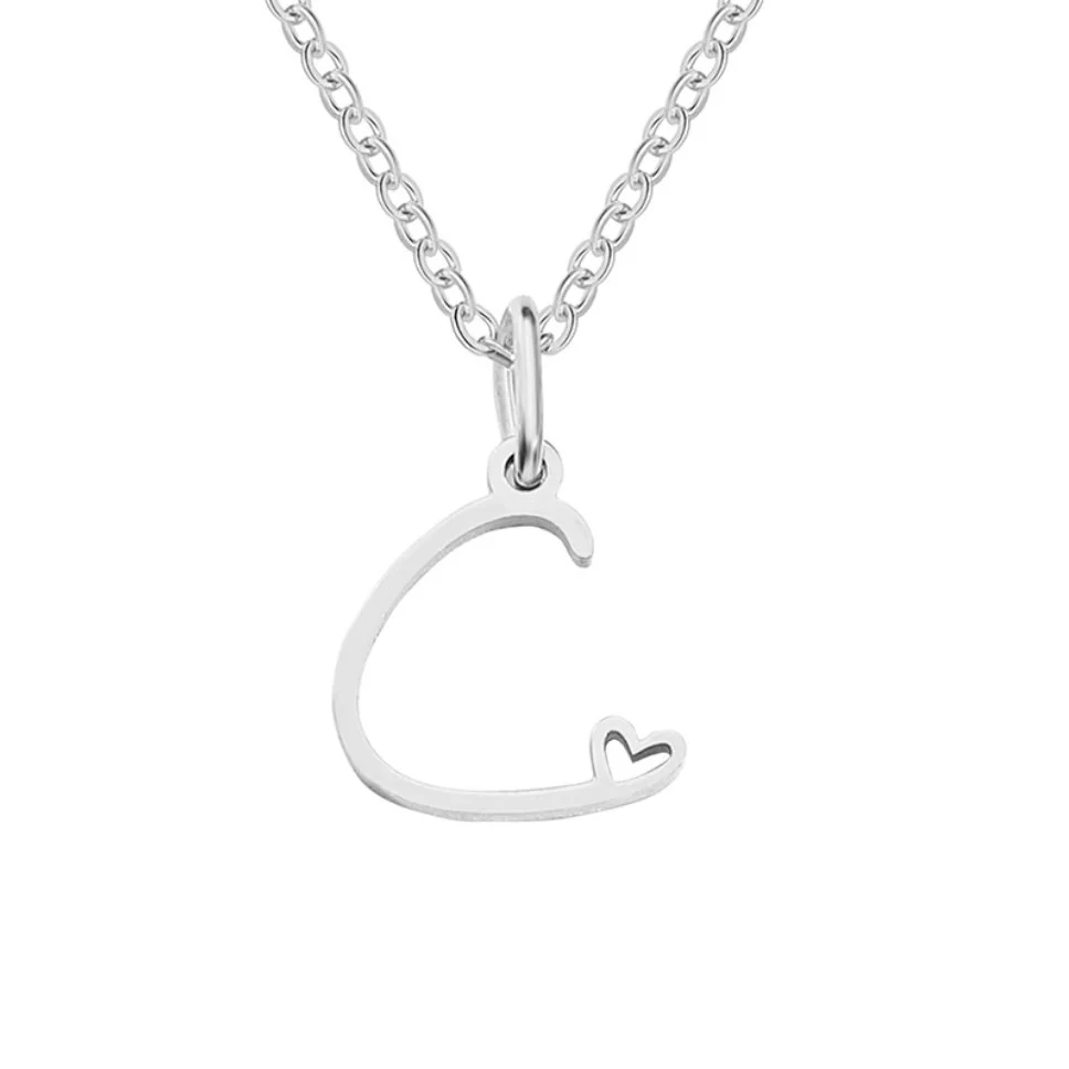 Kette mit Herzanhänger und Buchstaben - Image 8