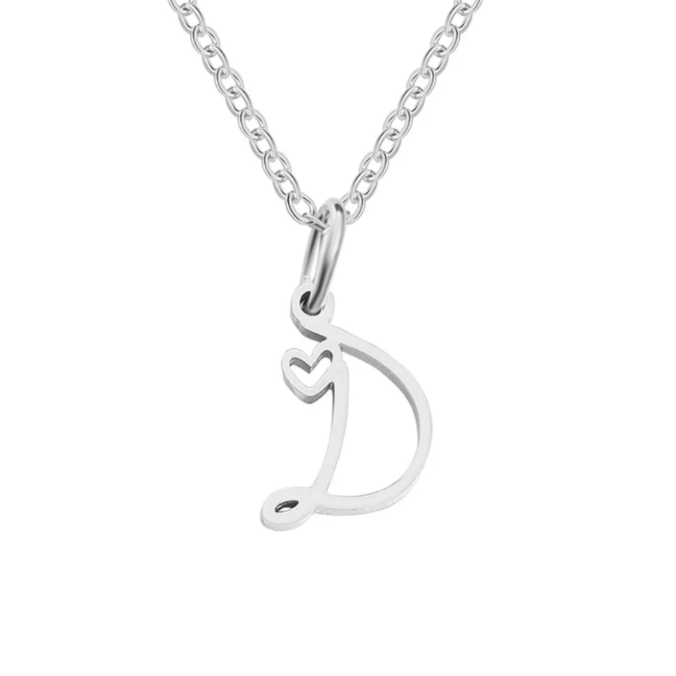 Kette mit Herzanhänger und Buchstaben - Image 9