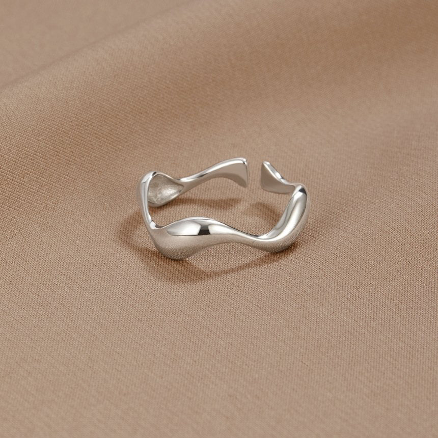 Silber-Wellenring „Imari“ - Image 4