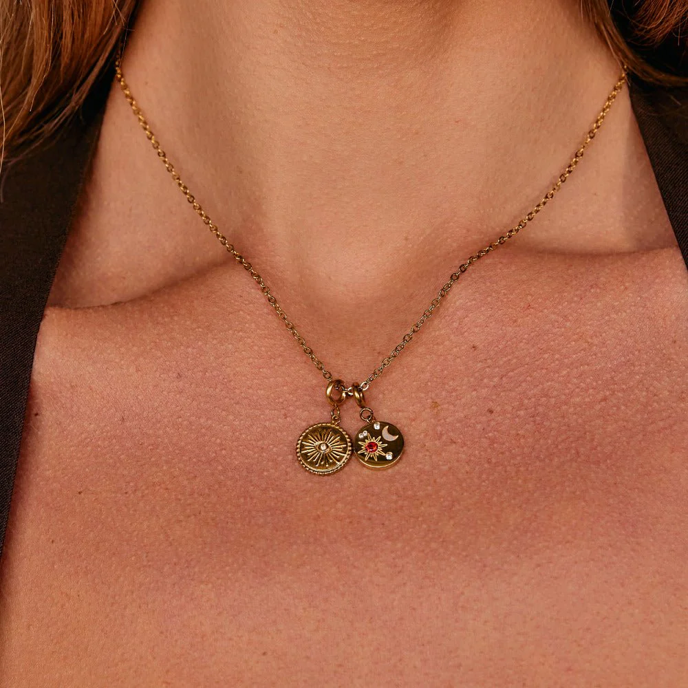 Pia Halskette mit Kettengliedern und Charms - Image 3