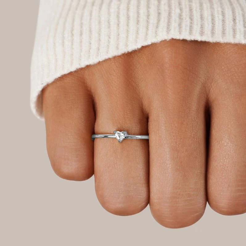 Herz-Ring mit Kristall „Small Love“ - Image 2