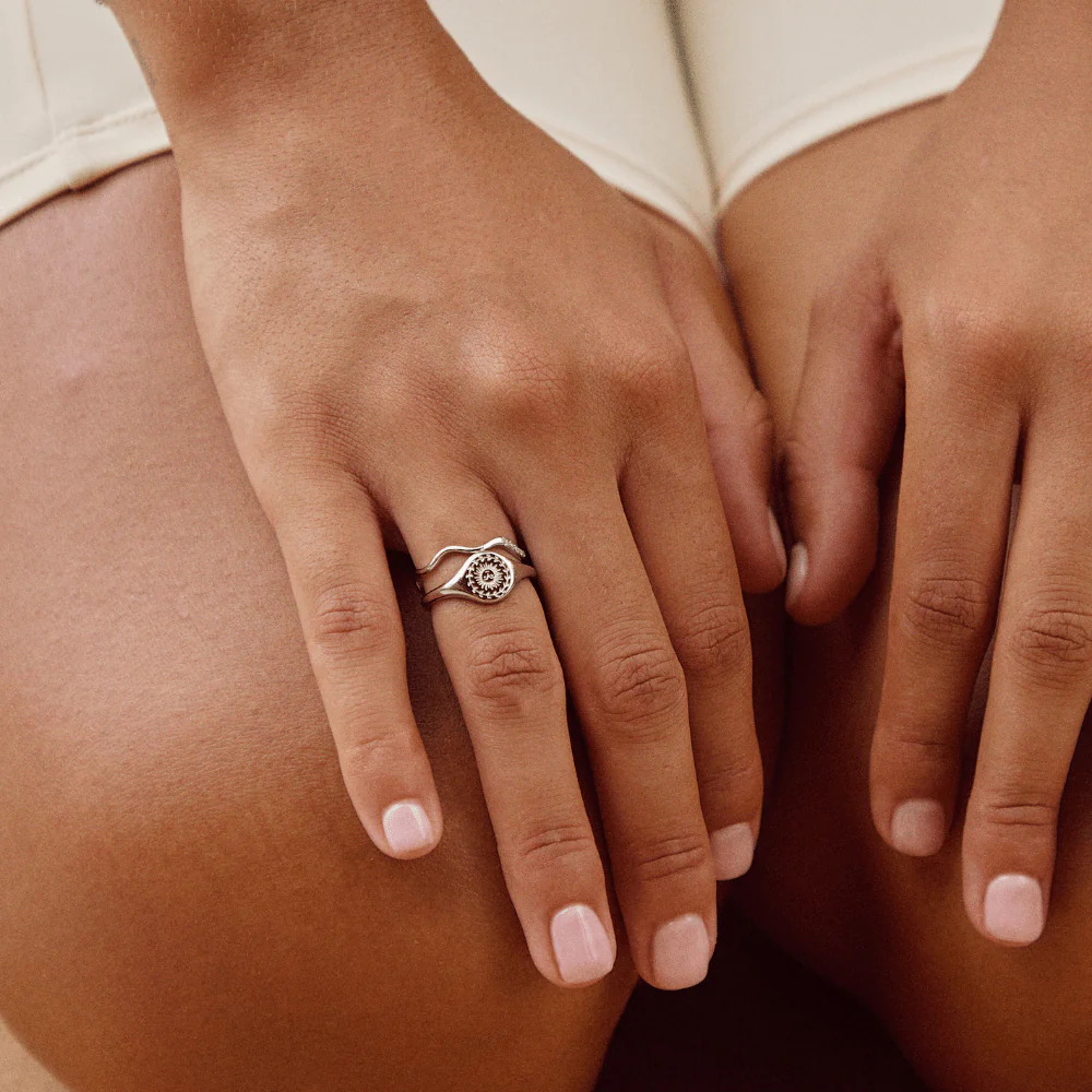 Sonnenwende-Ring Silber - Image 3