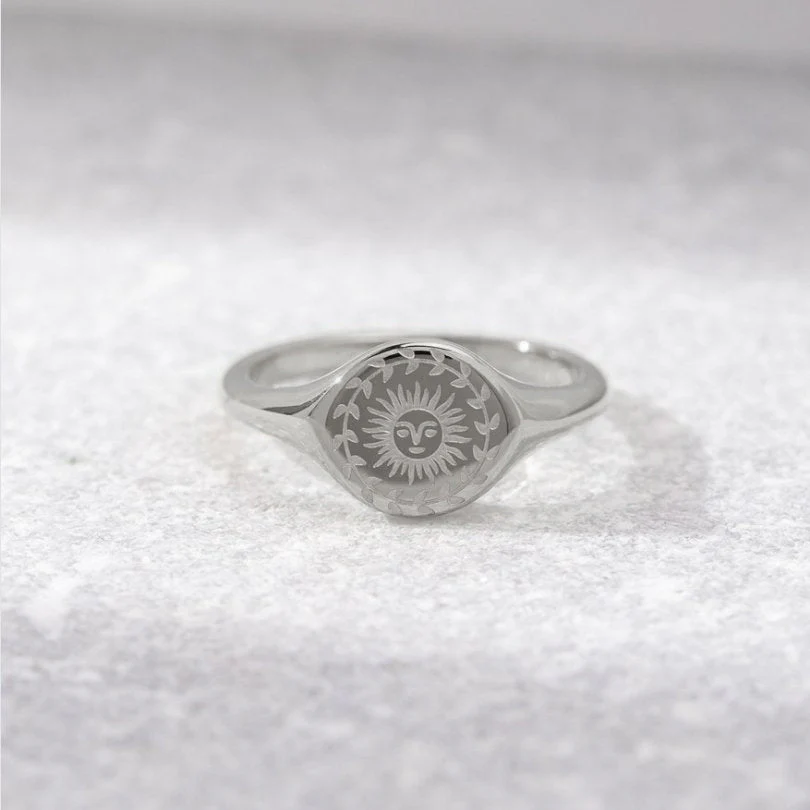 Sonnenwende-Ring Silber - Image 4