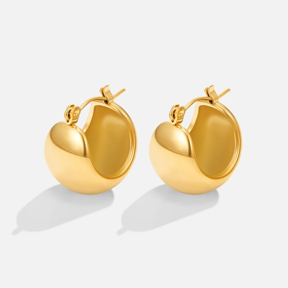 Chunky-Creolen in Gold „Tara“