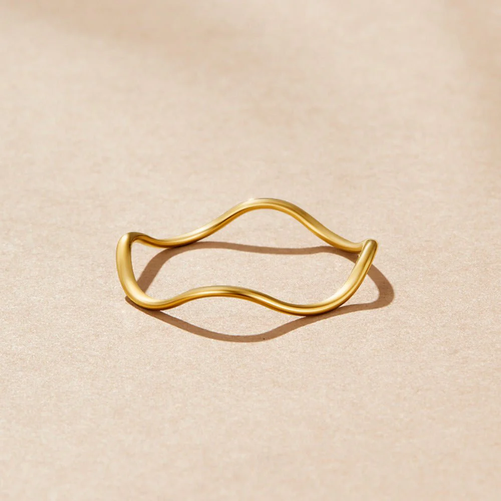 Gold-Stapelring „Tina“ - Image 4