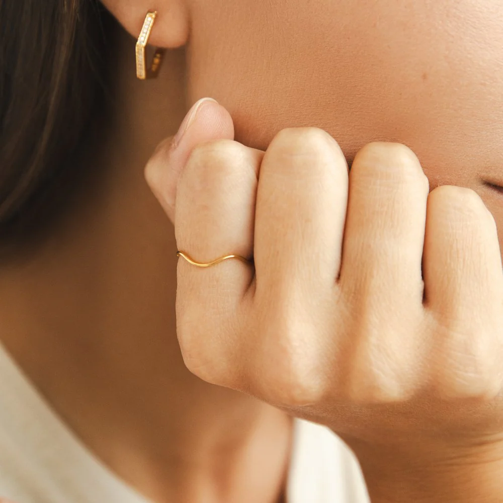 Gold-Stapelring „Tina“ - Image 5