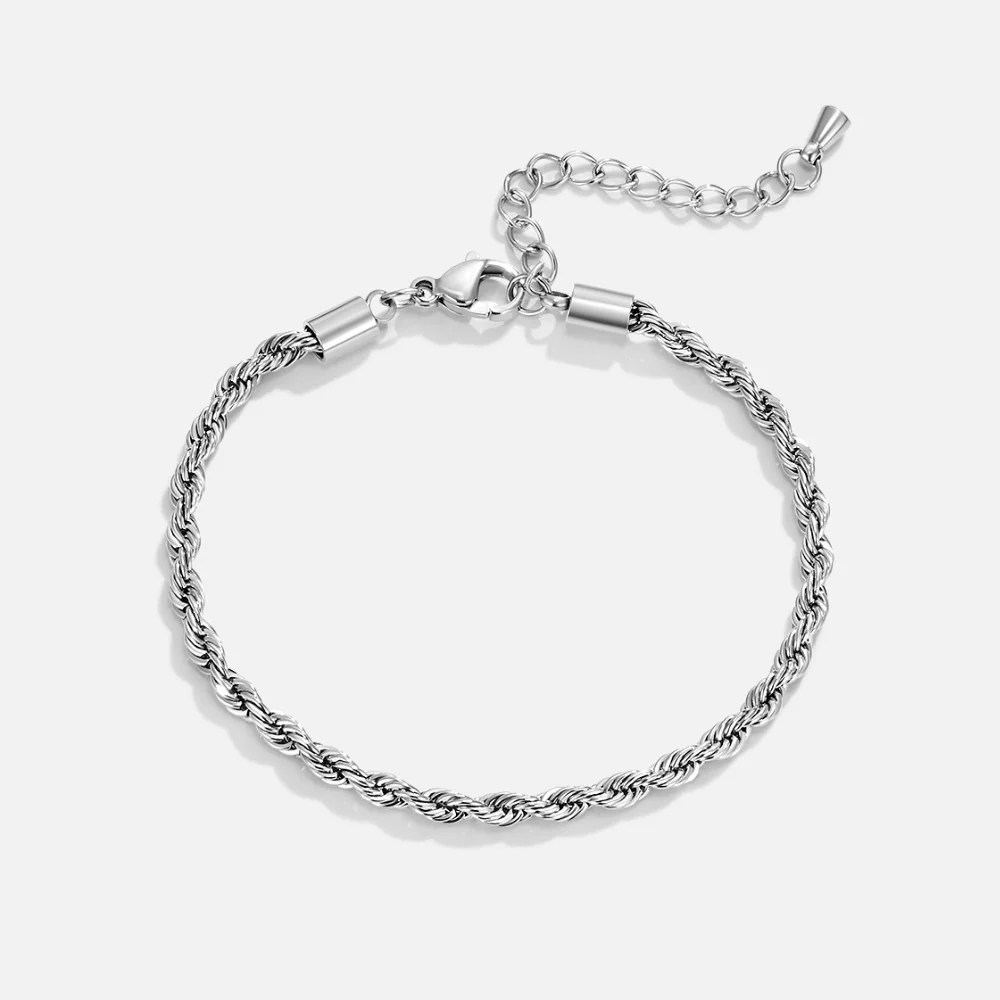 Gedrehtes Silberarmband - Image 4