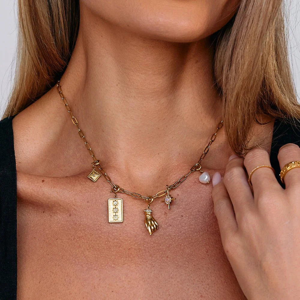 Victoria Gold Hand Charm - Image 3