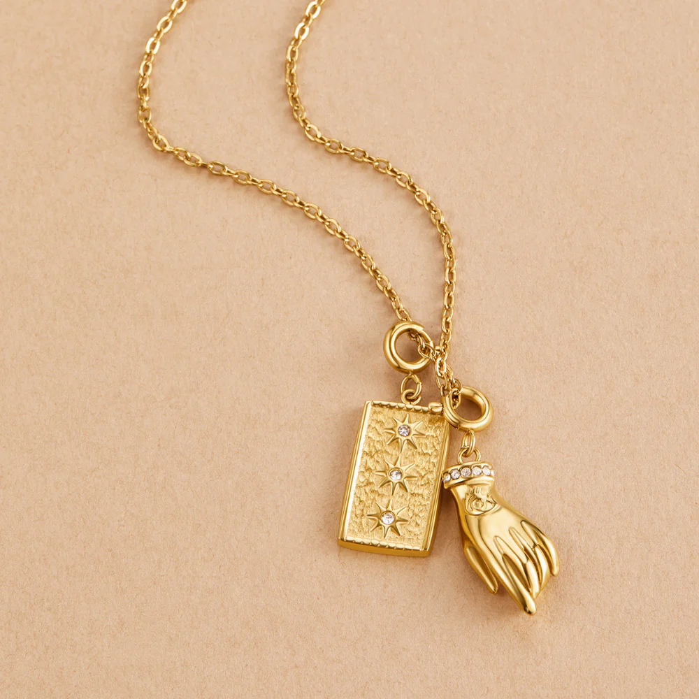 Victoria Gold Hand Charm - Image 4