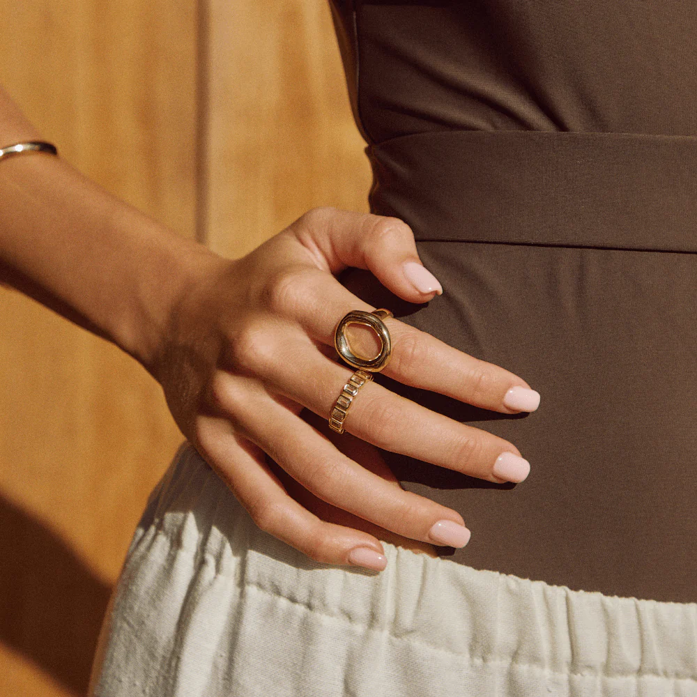 Geschmolzener Goldring „Vina“ - Image 3