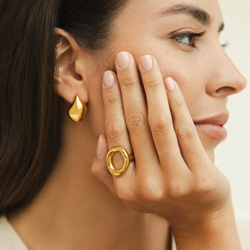 Geschmolzener Goldring „Vina“ - Image 4