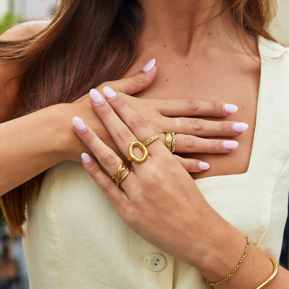 Geschmolzener Goldring „Vina“ - Image 6