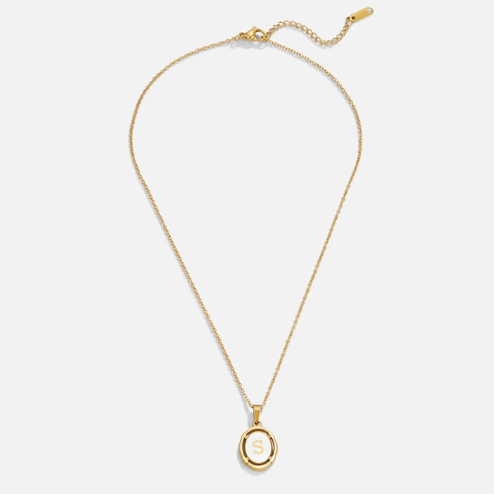 Vintage-Buchstaben-Kette in Gold - Image 4