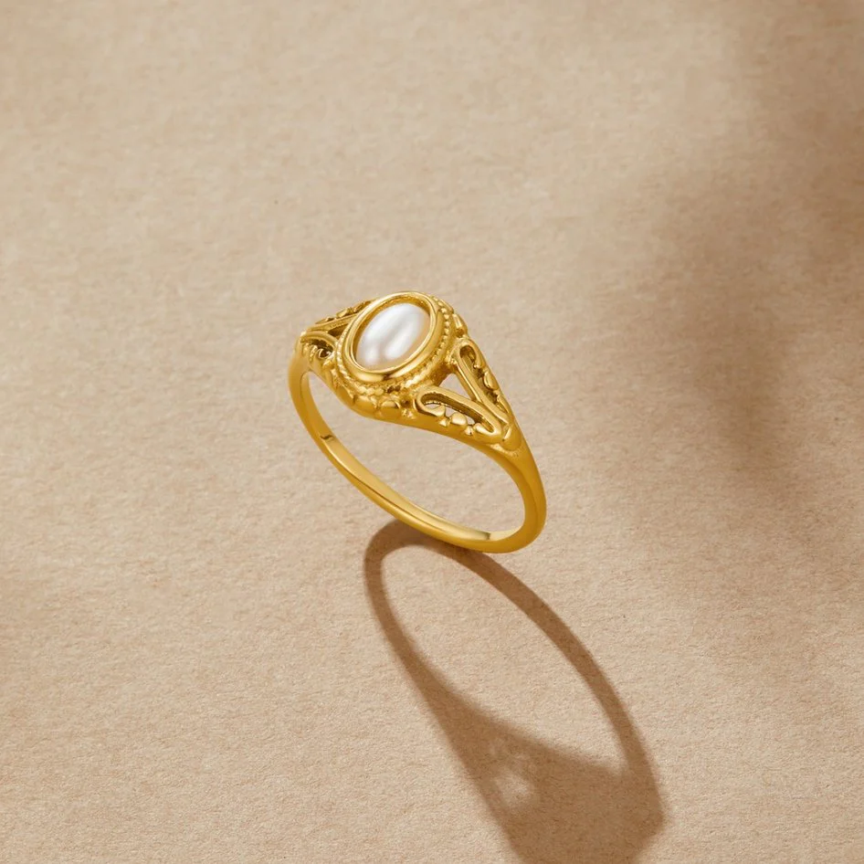 Vintage-Perlenring „Royal“ - Image 4