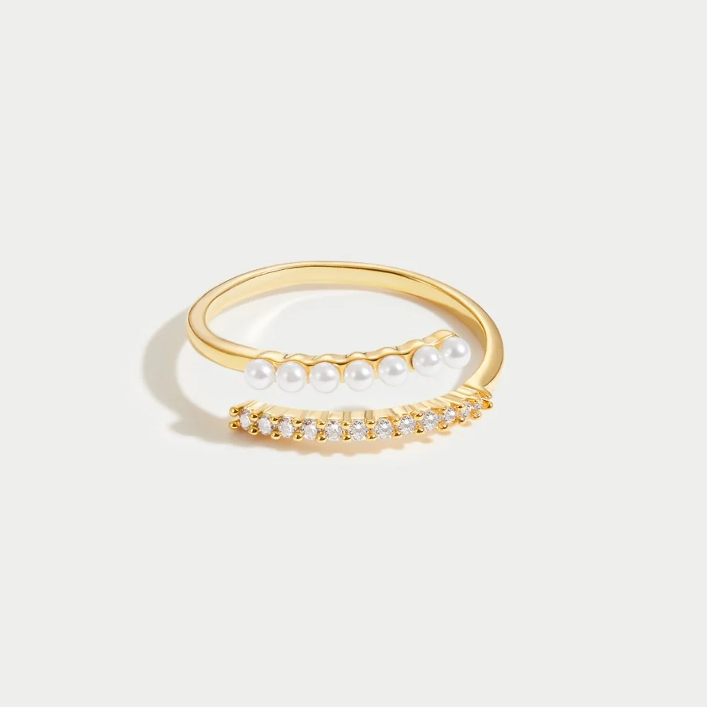 Wickelring mit Perle & Kristall „Wrap Me“ - Image 7